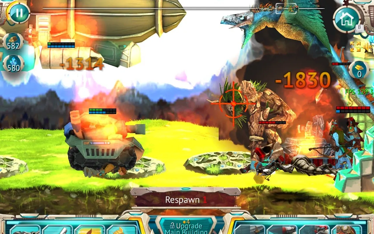 A real-time battle in Steam Defense