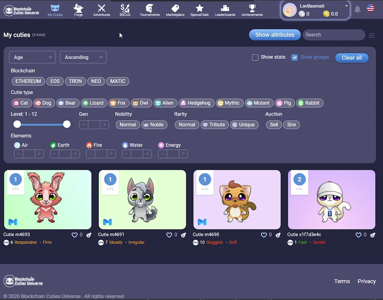 Blockchain Cuties