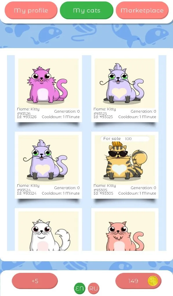 Decrypted Kitties
